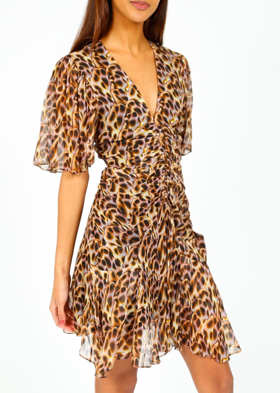 Women Marant Etoile Dresses | Im Vivienne Dress In Ochre