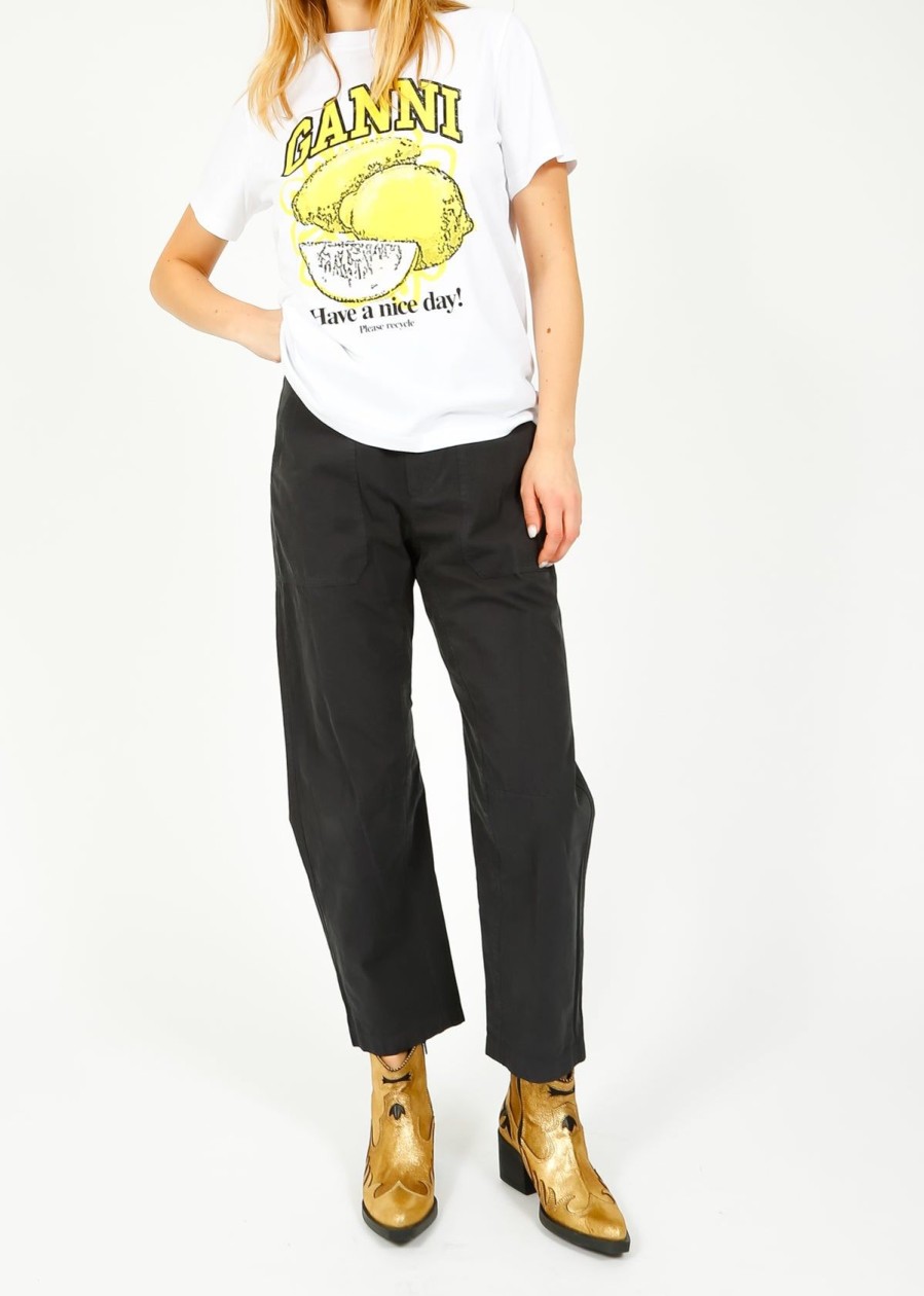 Women Rag & Bone Trousers | R&B Leyton Workwear Pant In Black