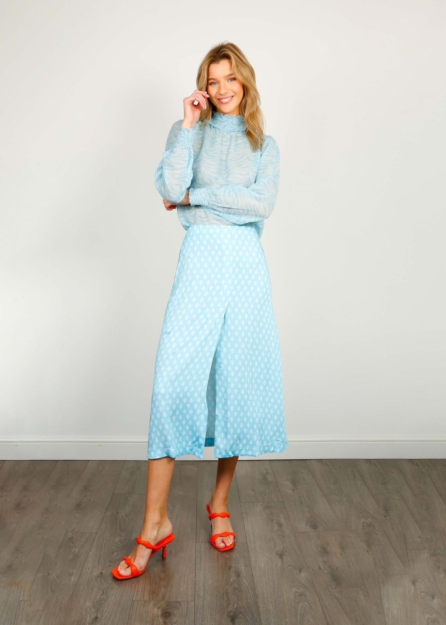 Women Primrose Park London Skirts | Ppl Lauren Skirt In Block Print 04 Blue