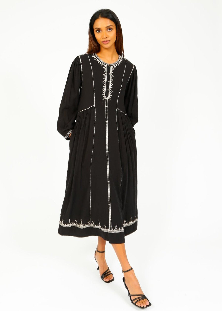 Women Marant Etoile Dresses | Im Pippa Dress In Black