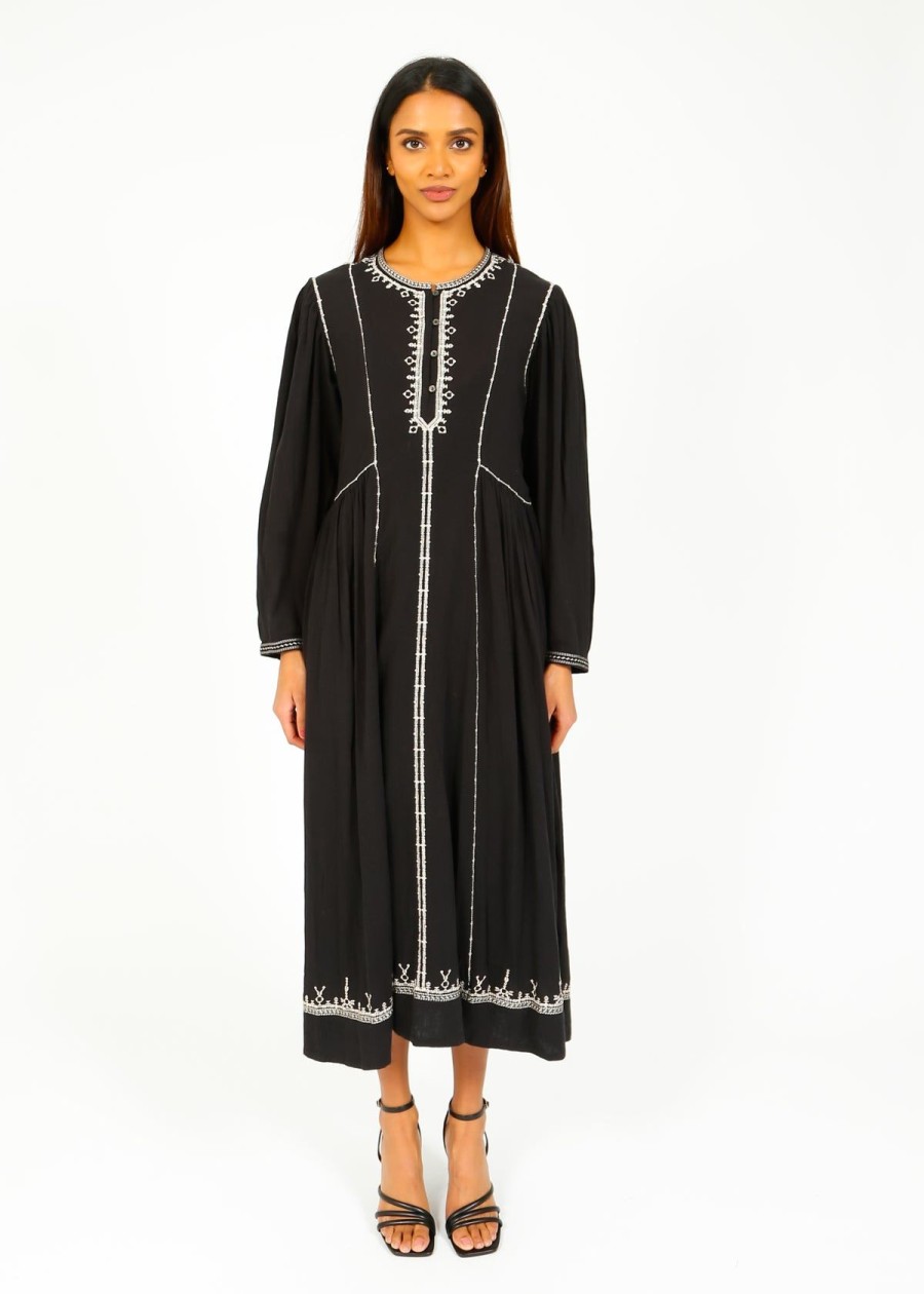 Women Marant Etoile Dresses | Im Pippa Dress In Black