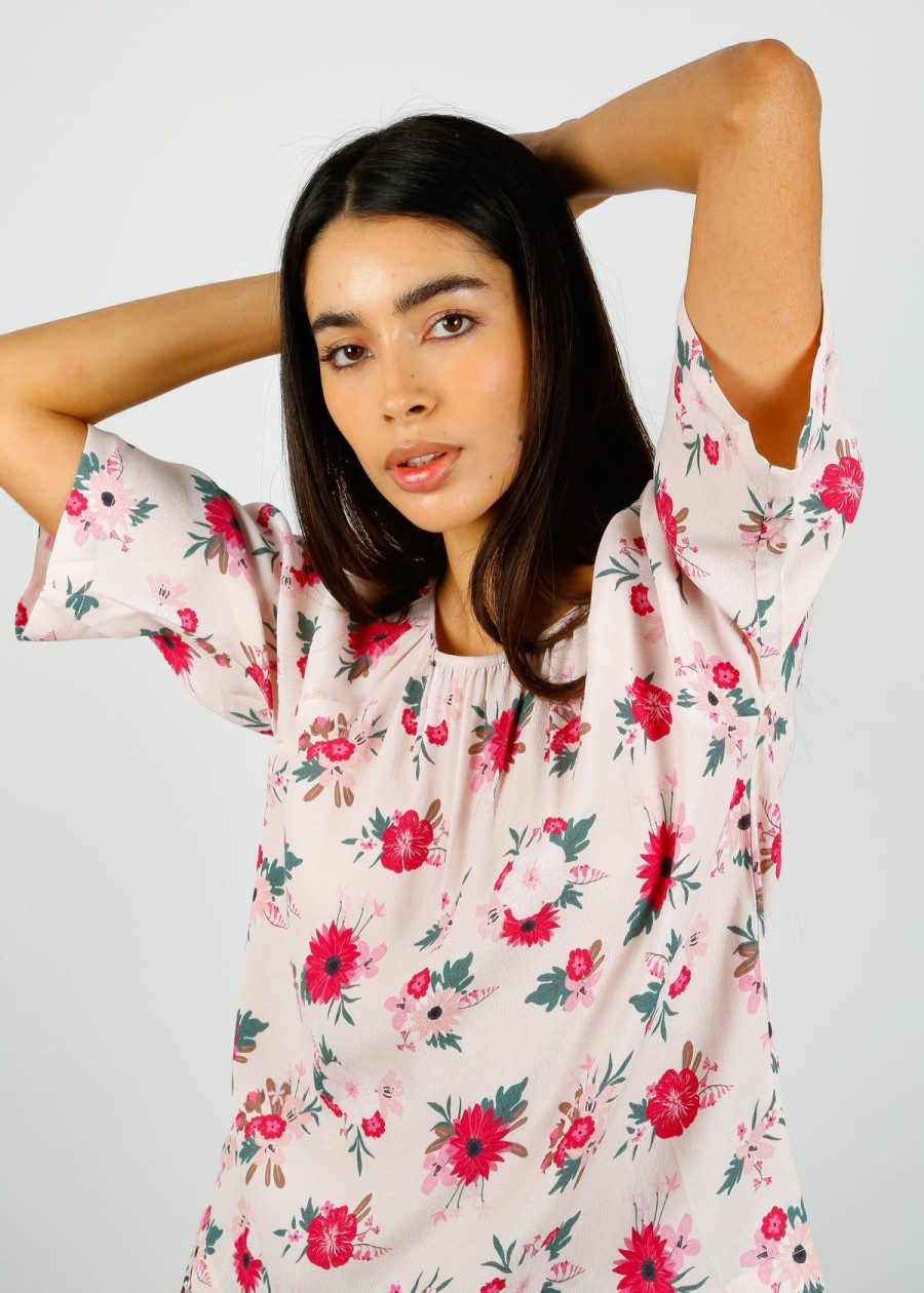 Women Primrose Park London Tops | Ppl Violet Top In Blooms 04 Beige