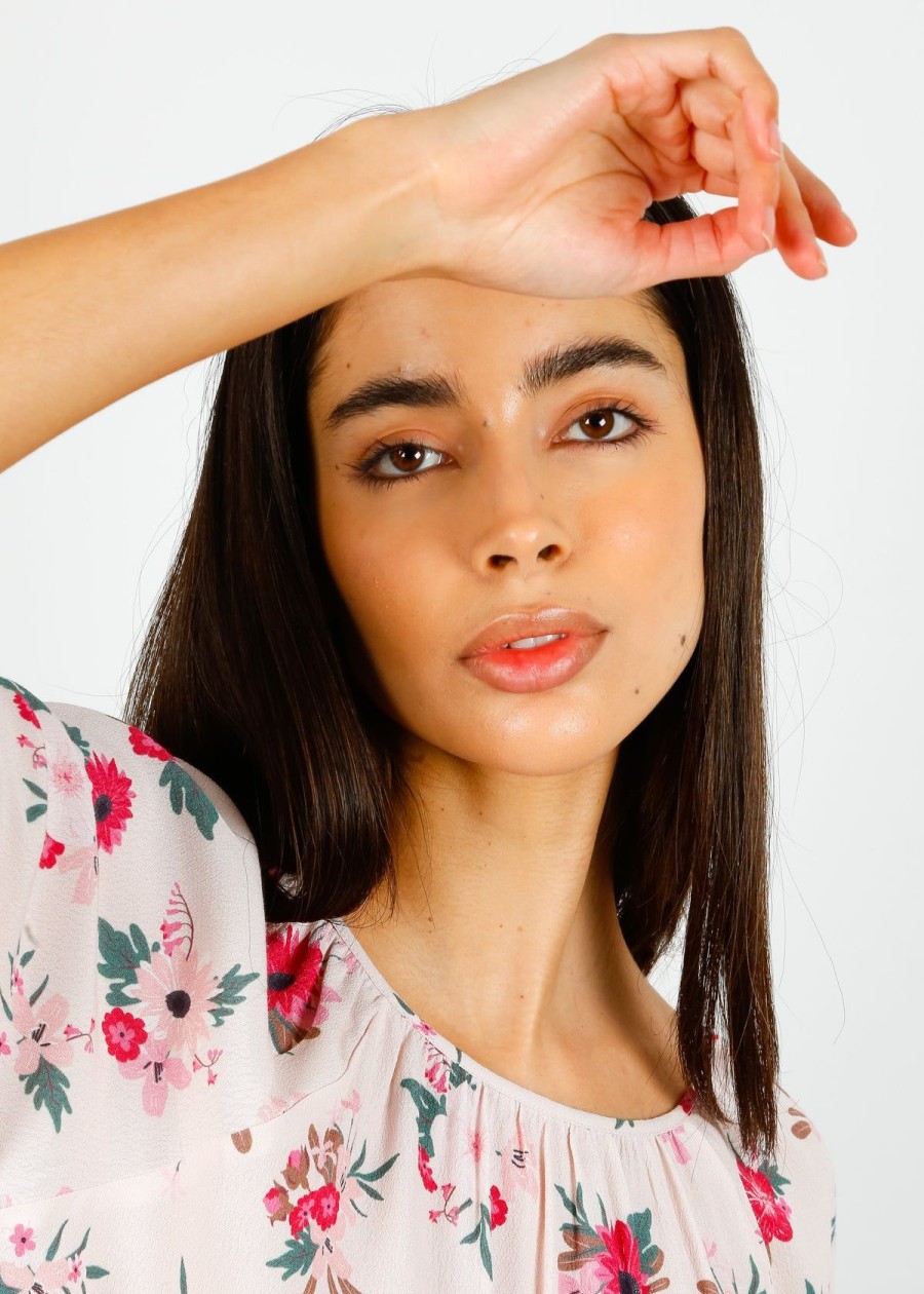 Women Primrose Park London Tops | Ppl Violet Top In Blooms 04 Beige