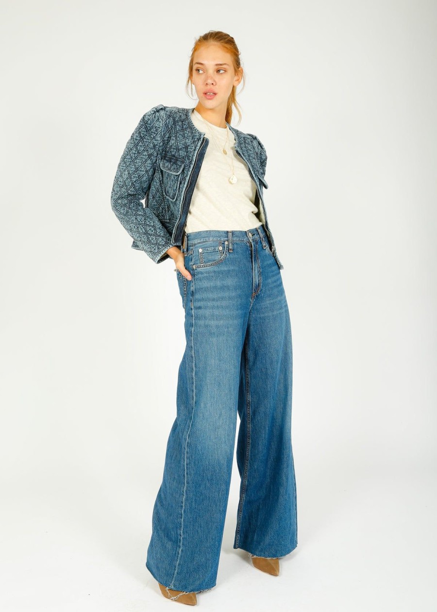 Women Marant Etoile Jackets | Im Deliona Jacket In Light Blue