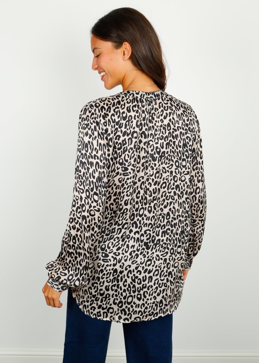 Women Primrose Park London Tops | Ppl Sandy Open Shirt In Leo 01