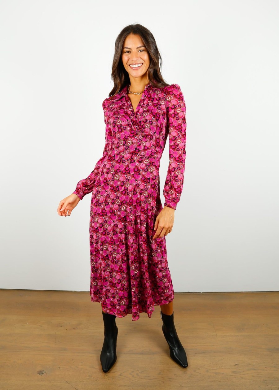 Women Diane Von Furstenberg Dresses | Dvf Phoenix Dress In Fall Fruits