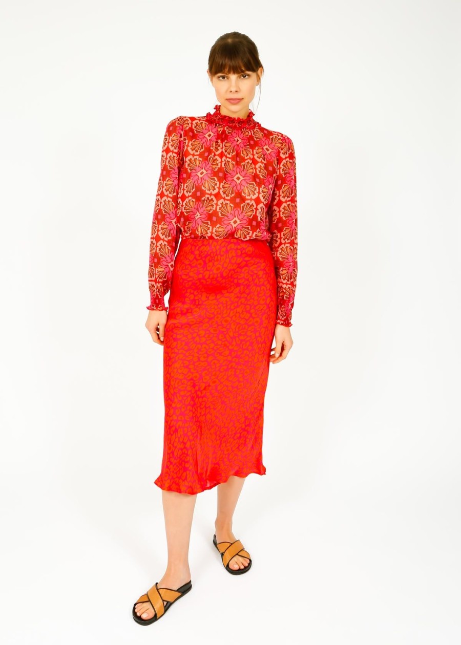 Women Primrose Park London Skirts | Ppl Rea Skirt In Leo 02 Pink
