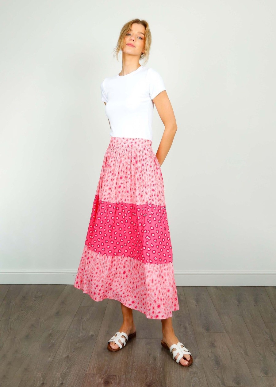 Women Primrose Park London Skirts | Ppl Erin Skirt In Poppy 02/Leo 03 Coral