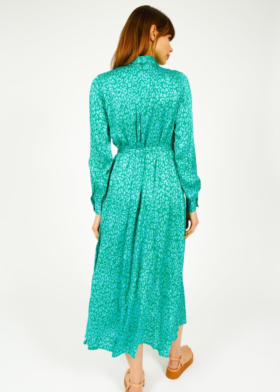 Women Primrose Park London Dresses | Ppl Josie Dress In Leo 03 Blue, Green Leo