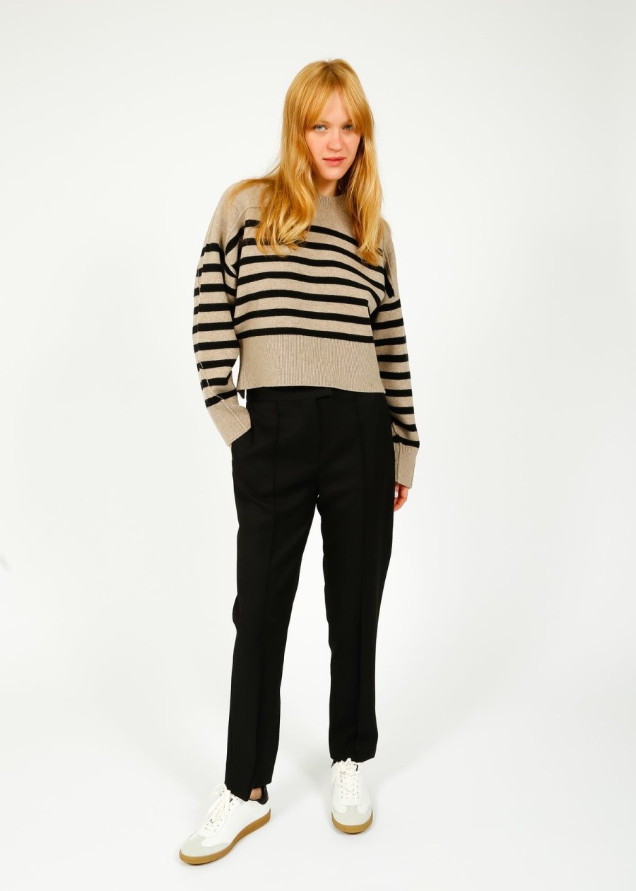 Women Rag & Bone Trousers | R&B Blaine Italian Wool Trousers In Black