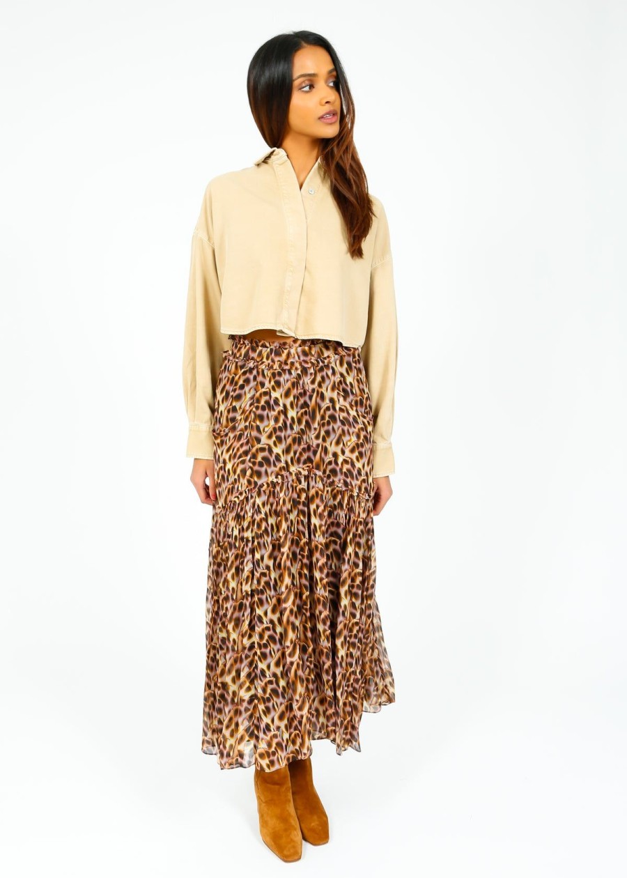 Women Rag & Bone Tops | R&B Ultra Featherweight Beatrice Cropped Shirt