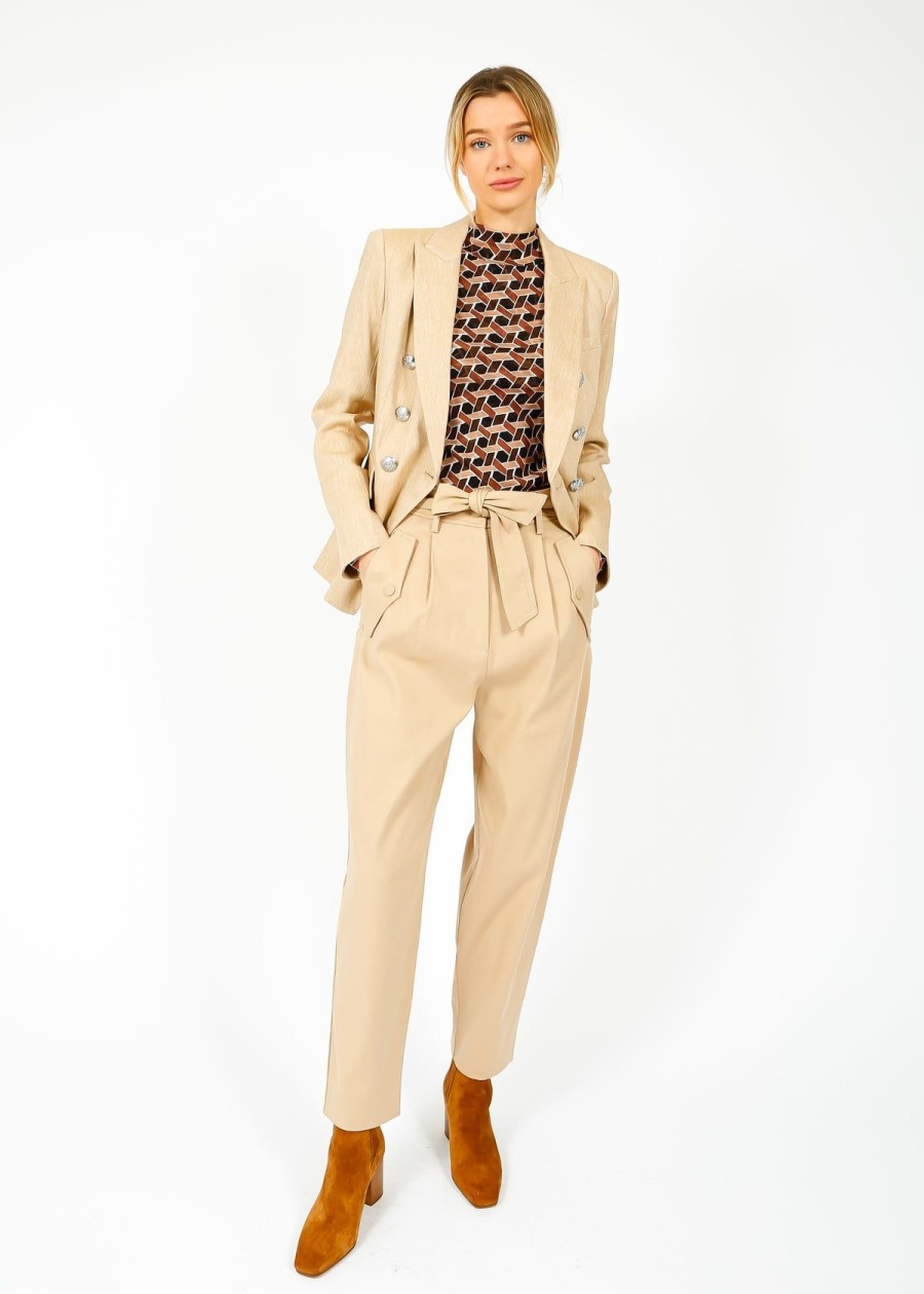 Women Weekend MaxMara Trousers | Mm Occhio Trousers In Sand