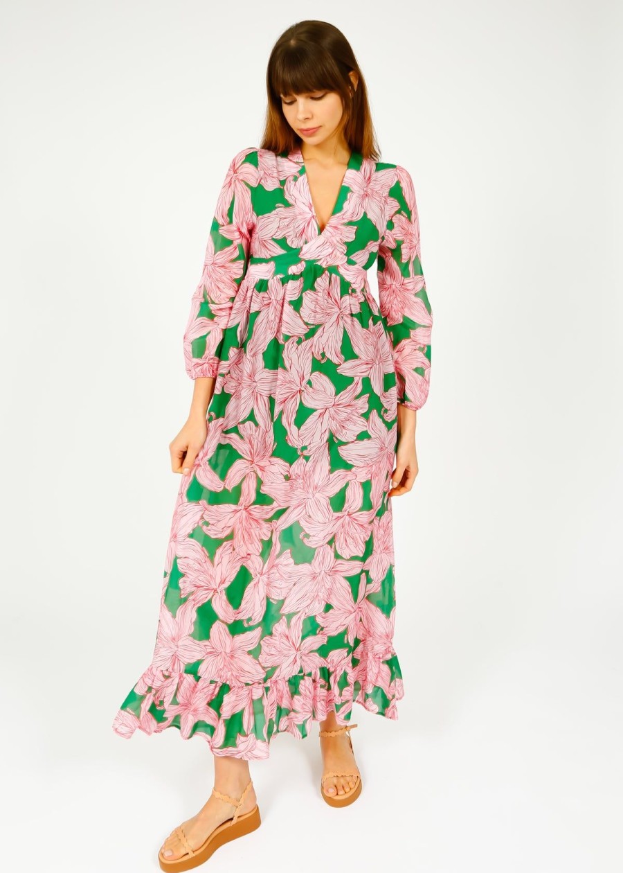 Women Primrose Park London Dresses | Ppl Daisy Dress In Lily 01 Pink, Green