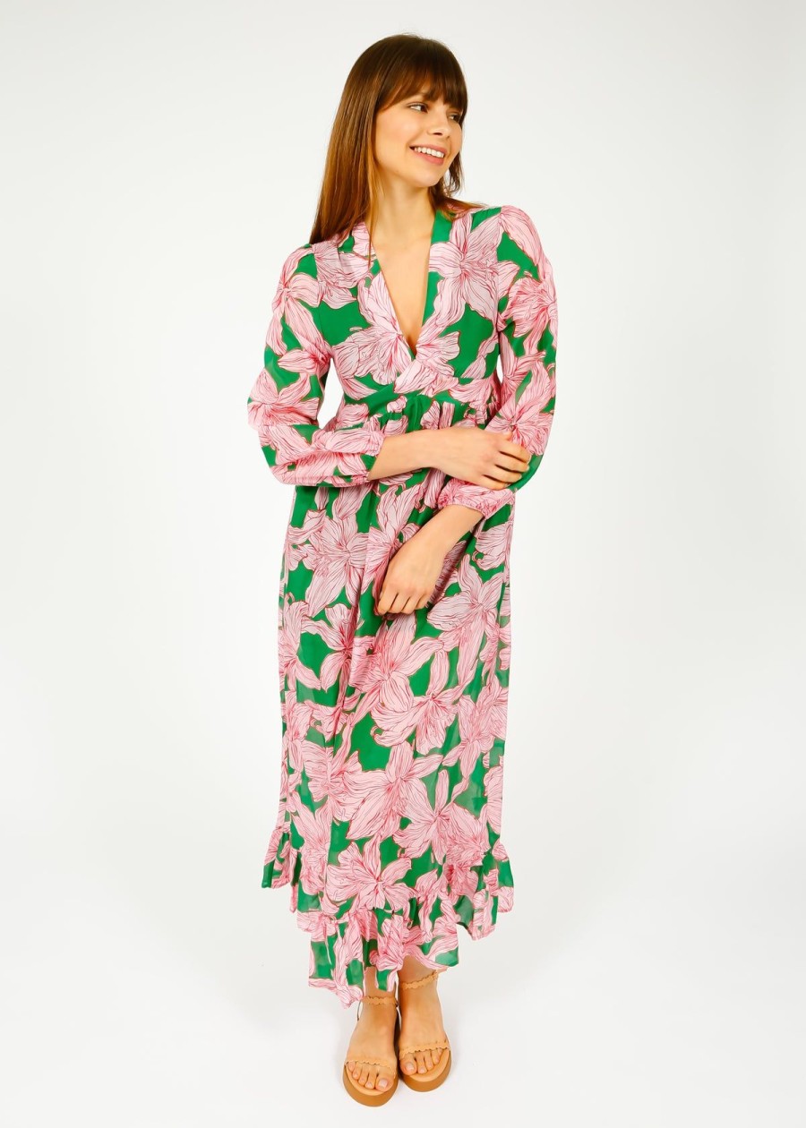 Women Primrose Park London Dresses | Ppl Daisy Dress In Lily 01 Pink, Green