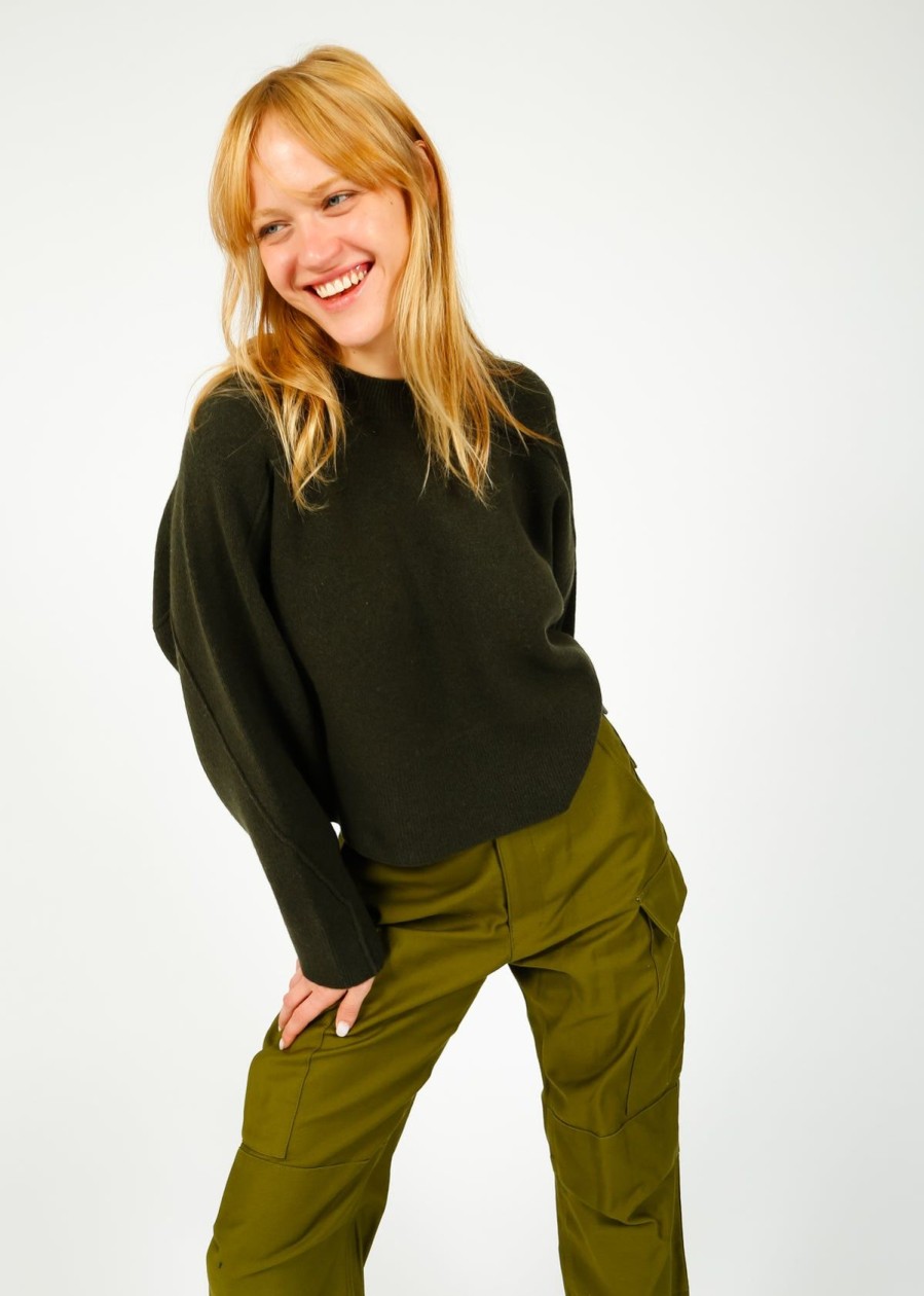 Women Rag & Bone Knitwear | R&B Bridget Crew In Army
