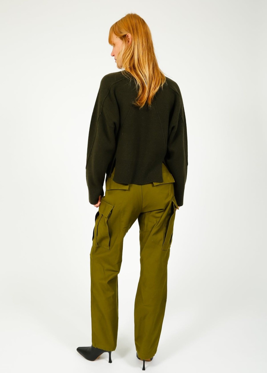 Women Rag & Bone Knitwear | R&B Bridget Crew In Army