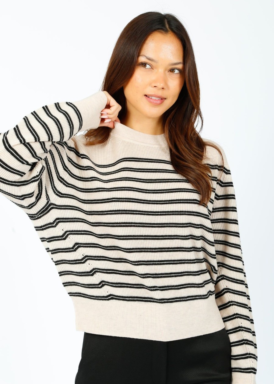 Women Rag & Bone Knitwear | R&B Bree Crew In Turtledove