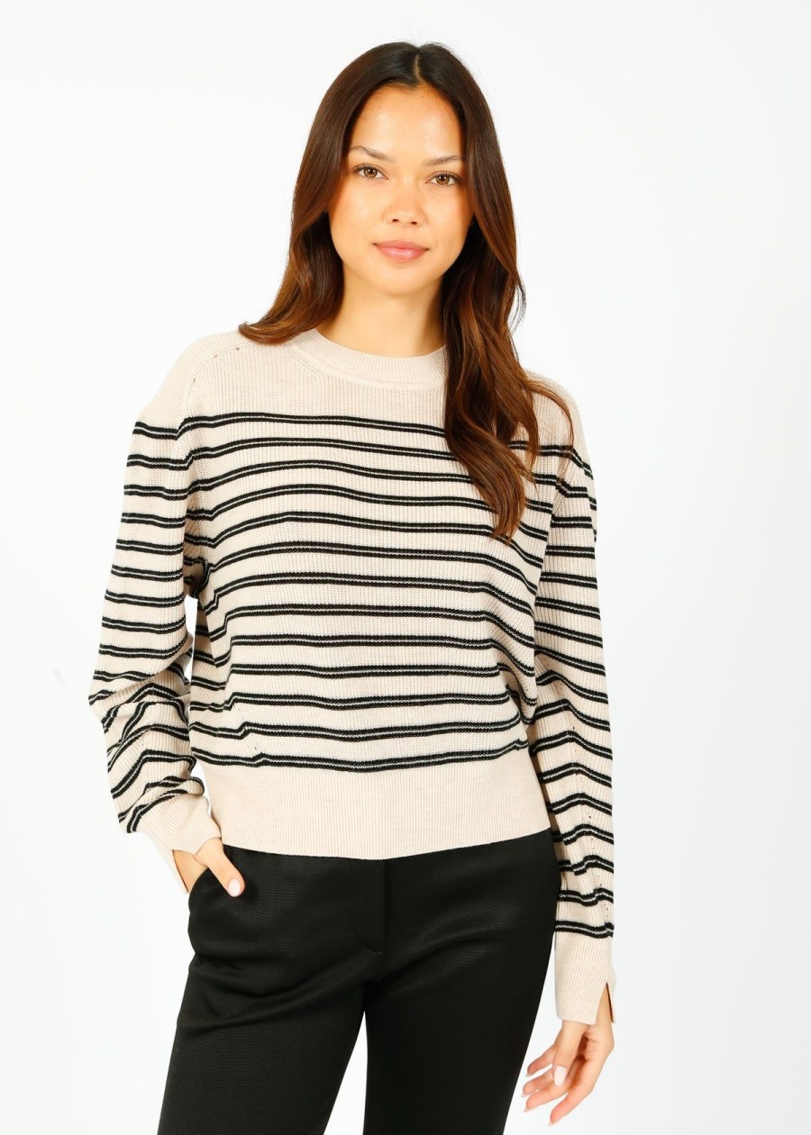 Women Rag & Bone Knitwear | R&B Bree Crew In Turtledove