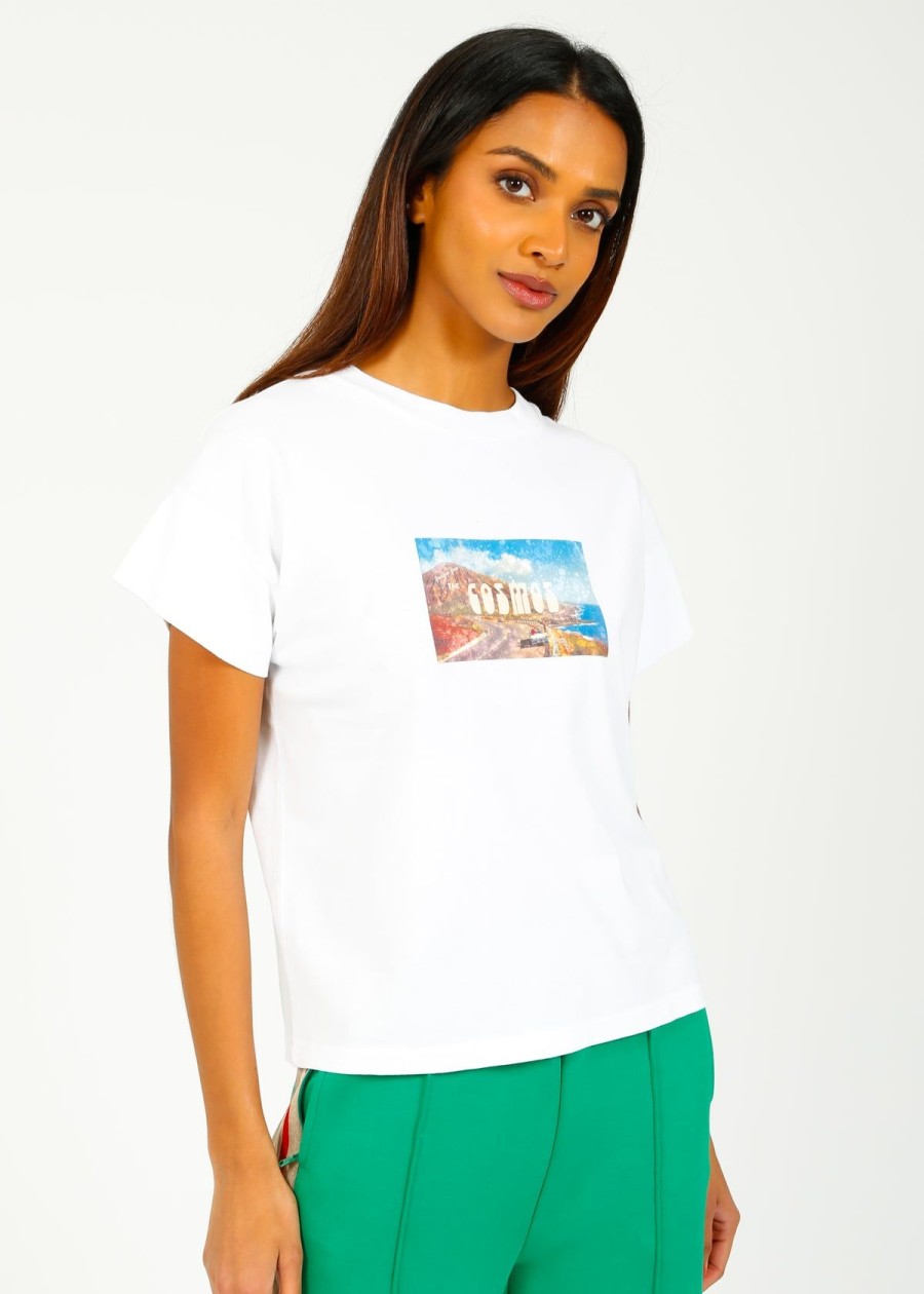 Women Bellerose Tops | Br Vogue Tee In White