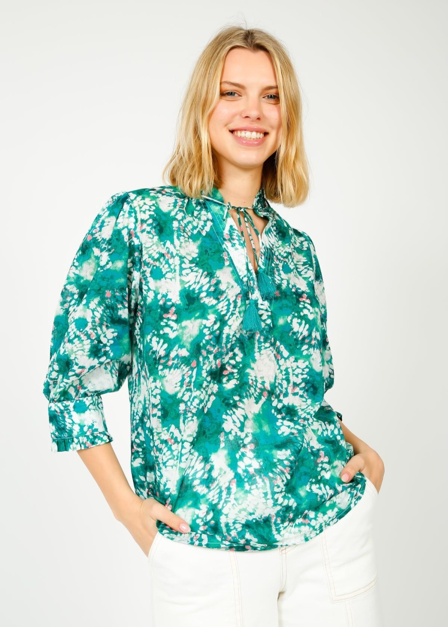 Women Suncoo Tops | Suncoo Lamar Shirt In Green