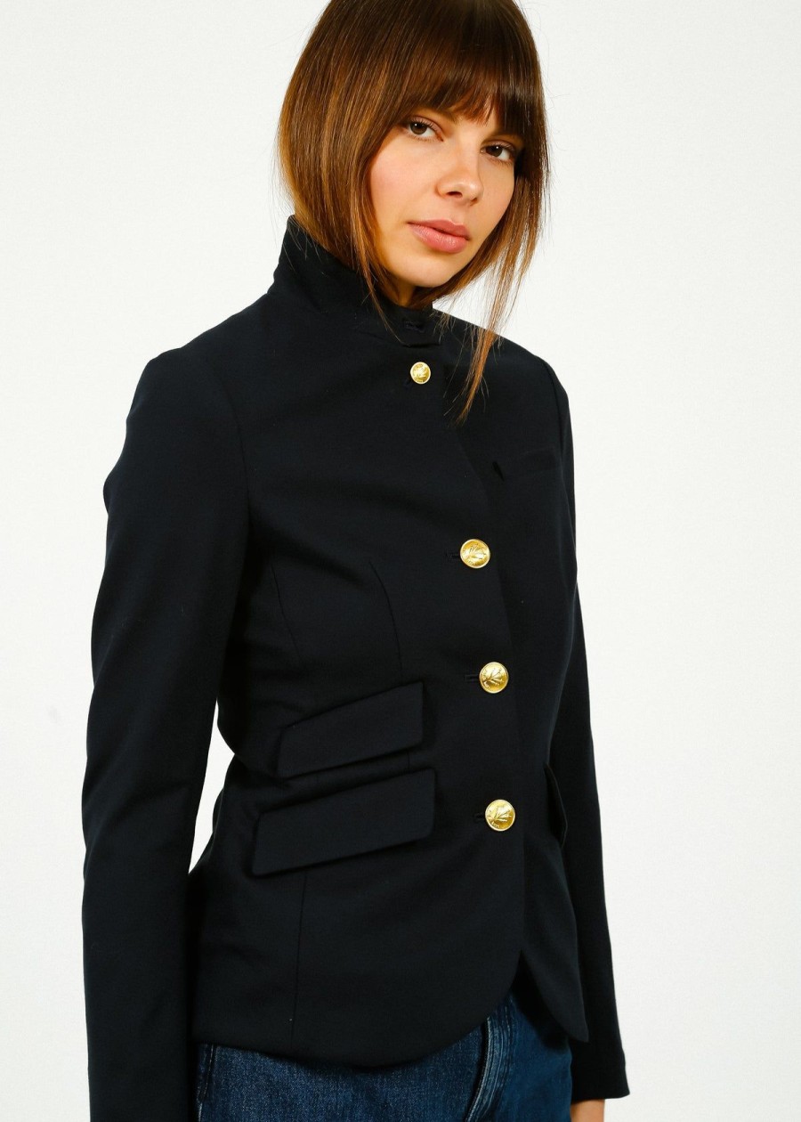 Women Rag & Bone Jackets | R&B Slade Ponte Blazer In Salute