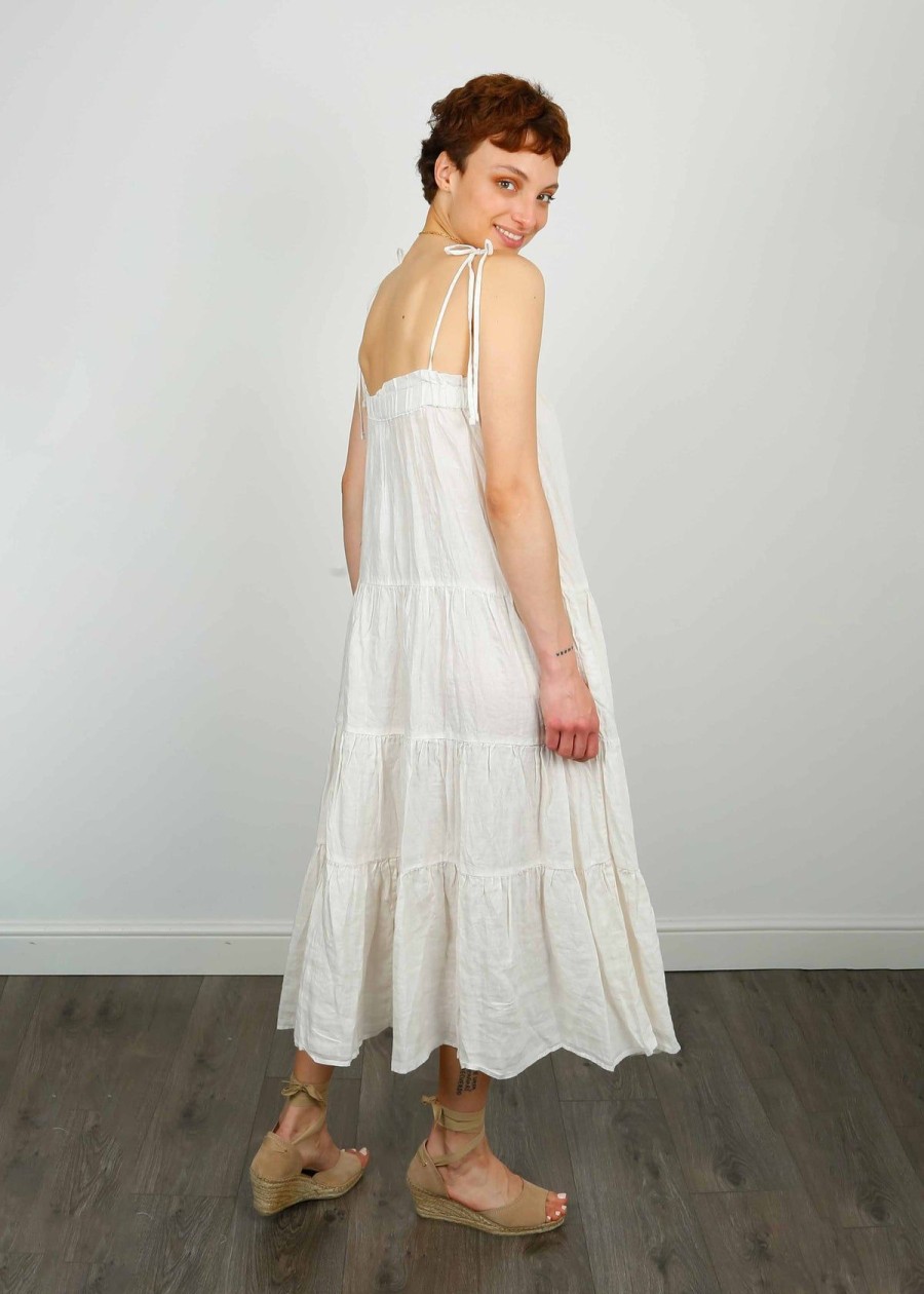 Women Velvet by Graham & Spencer Dresses | V Charlie Dress In Chalk