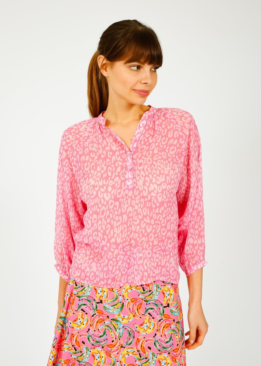 Women Primrose Park London Tops | Ppl Zion Top In Leo 04 Pink