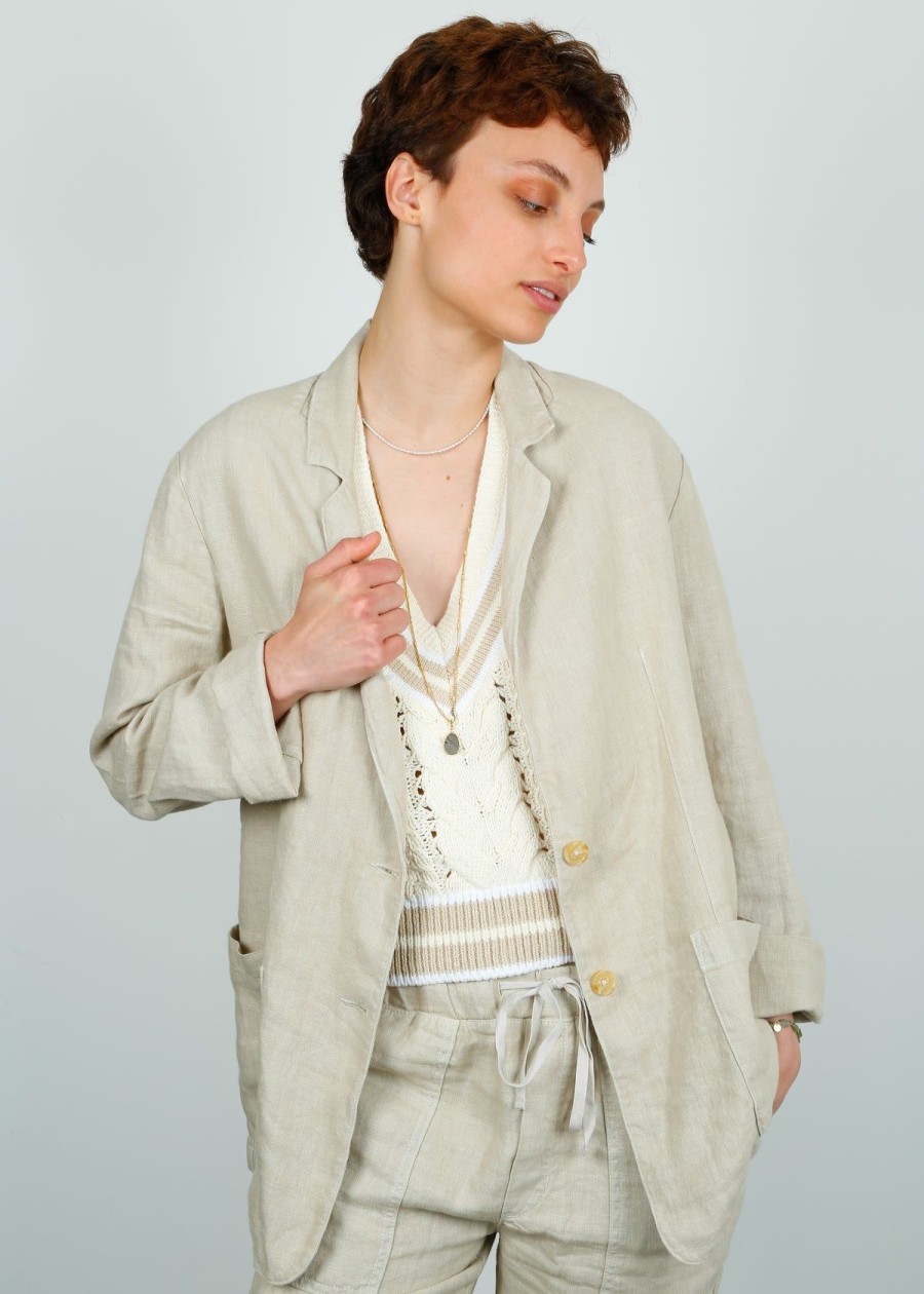 Women Velvet by Graham & Spencer Jackets | V Cassie Blazer In Sand