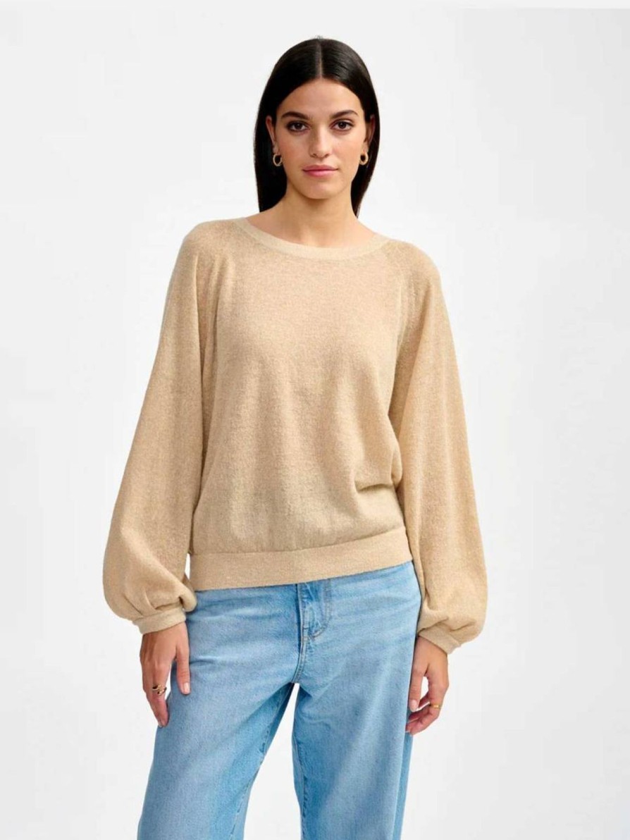 Women Bellerose Knitwear | Br Rybux Knit In Gold