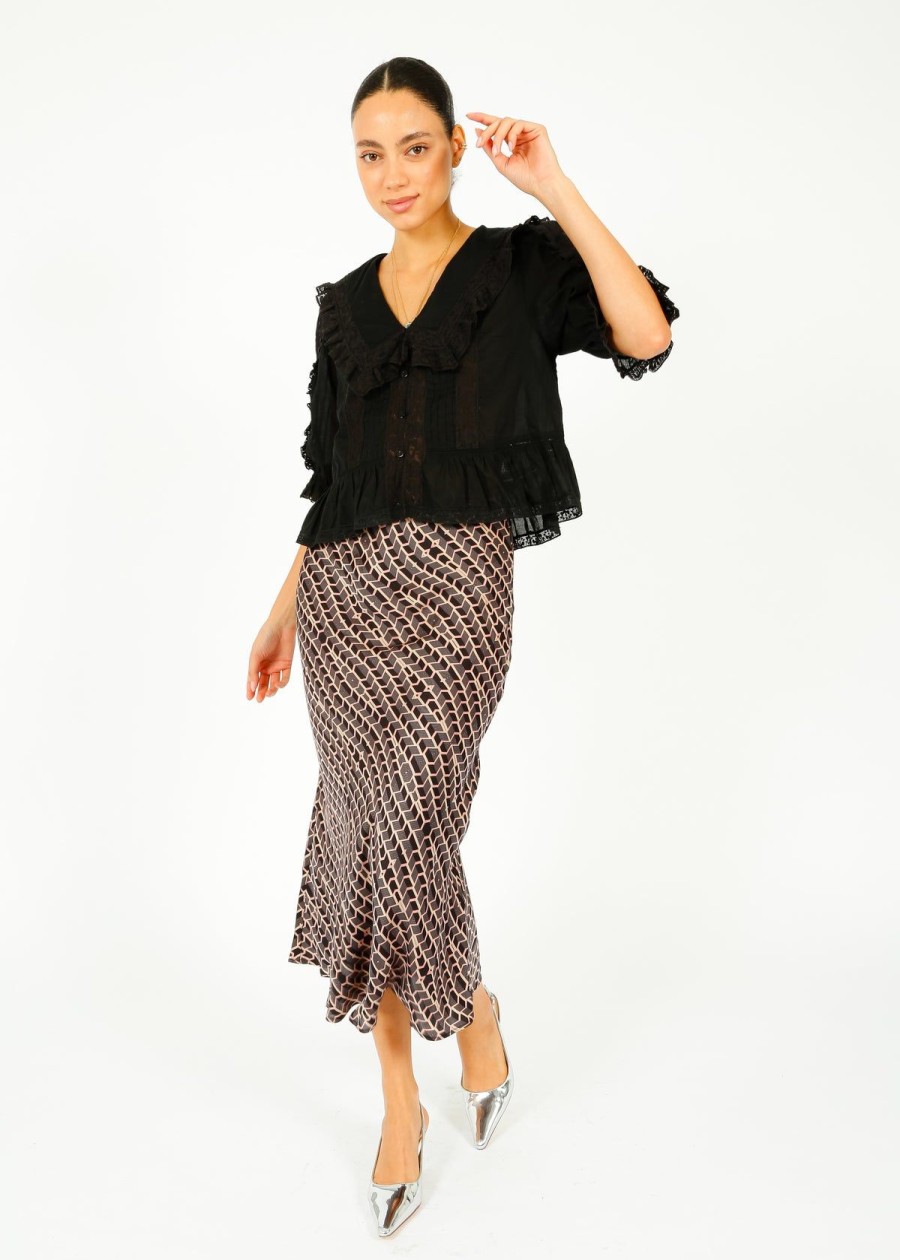 Women Primrose Park London Skirts | Ppl Rea Skirt In Geo 01 Grey