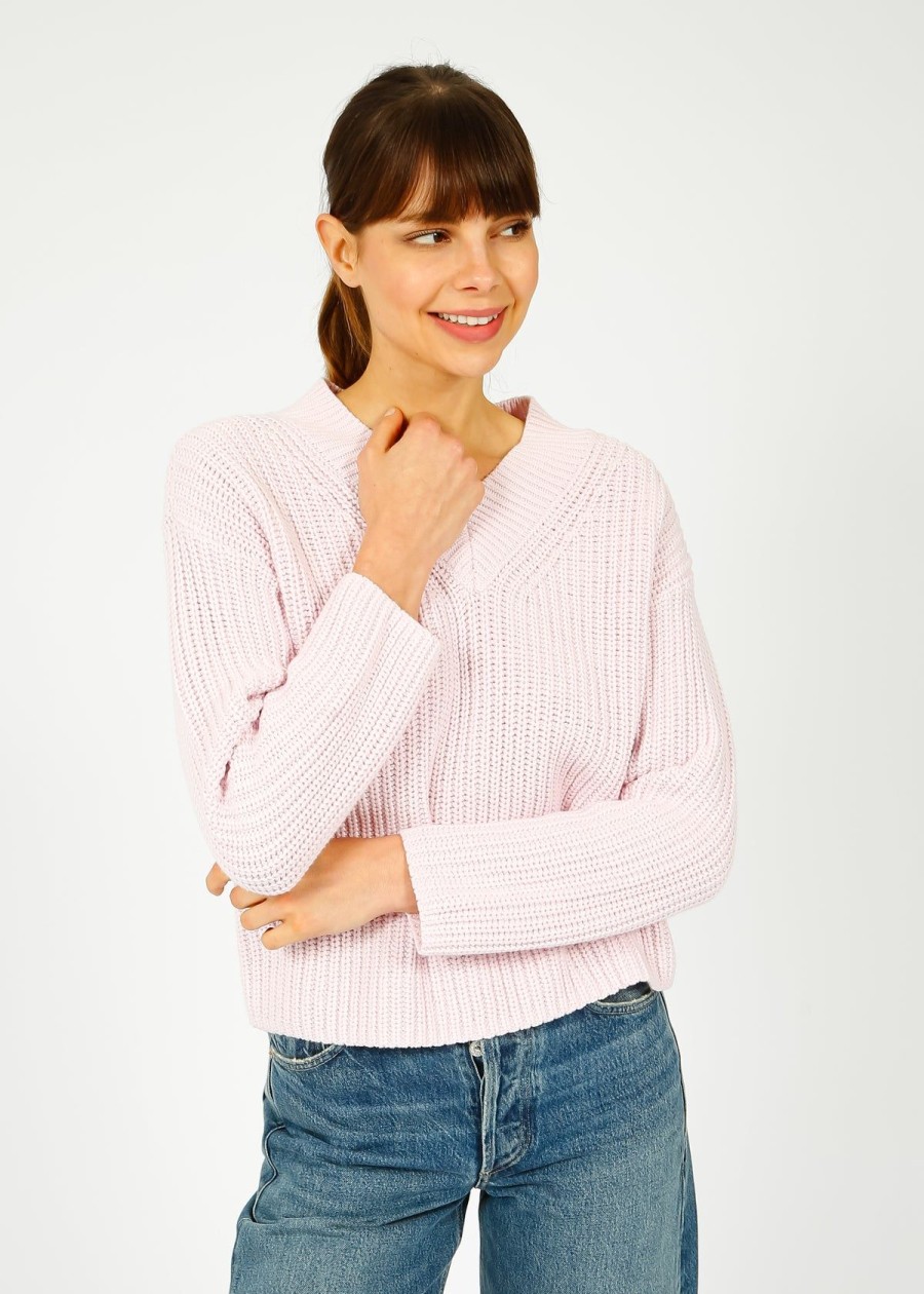 Women Selected Femme Knitwear | Slf Selma Knit In Cradle Pink